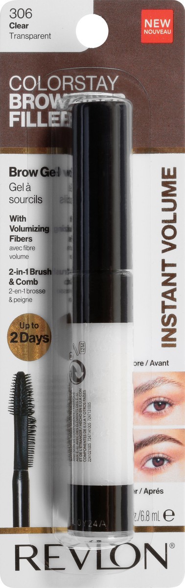 slide 8 of 9, Revlon ColorStay Clear 306 Brow Fiber Filler 0.23 oz, 0.23 fl oz