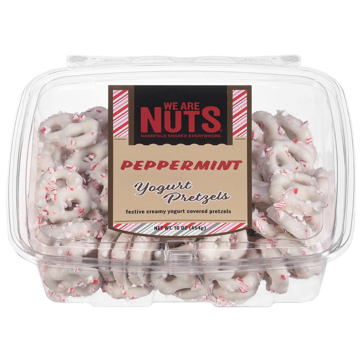 slide 1 of 4, We Are Nuts Peppermint Yogurt Pretzels 16 oz, 16 oz