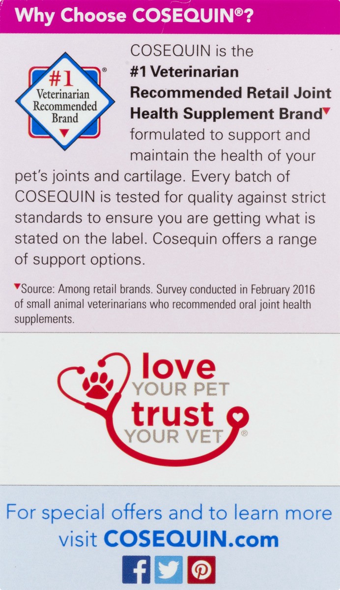 slide 9 of 9, Cosequin Joint Health Supplement for Cats, 55 ct