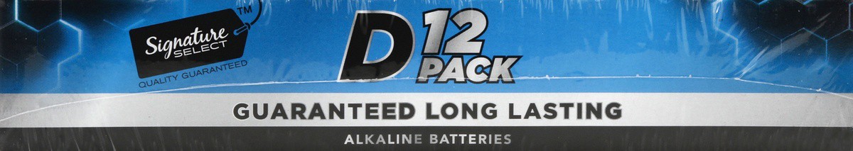 slide 4 of 5, Signature Select 1.5 V D Alkaline Batteries 12 Pack Family Pack 12 ea, 12 ct