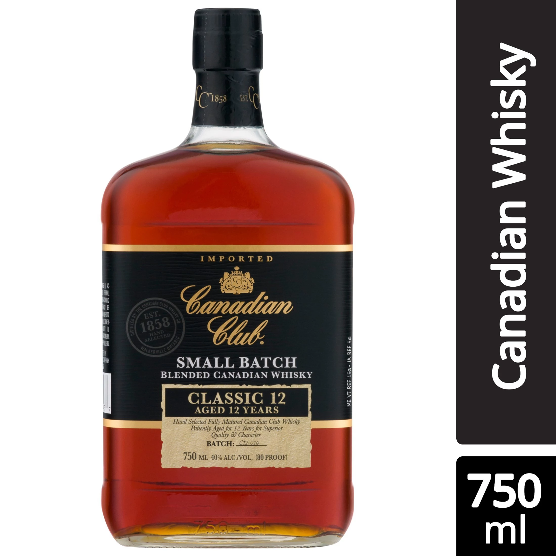 slide 1 of 2, Canadian Club Classic 12 Year Old Small Batch Blended Canadian Whisky 750 ml, 750 ml