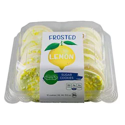 Lemon Frosted Sugar Cookies, 10 Count - 13.5 oz