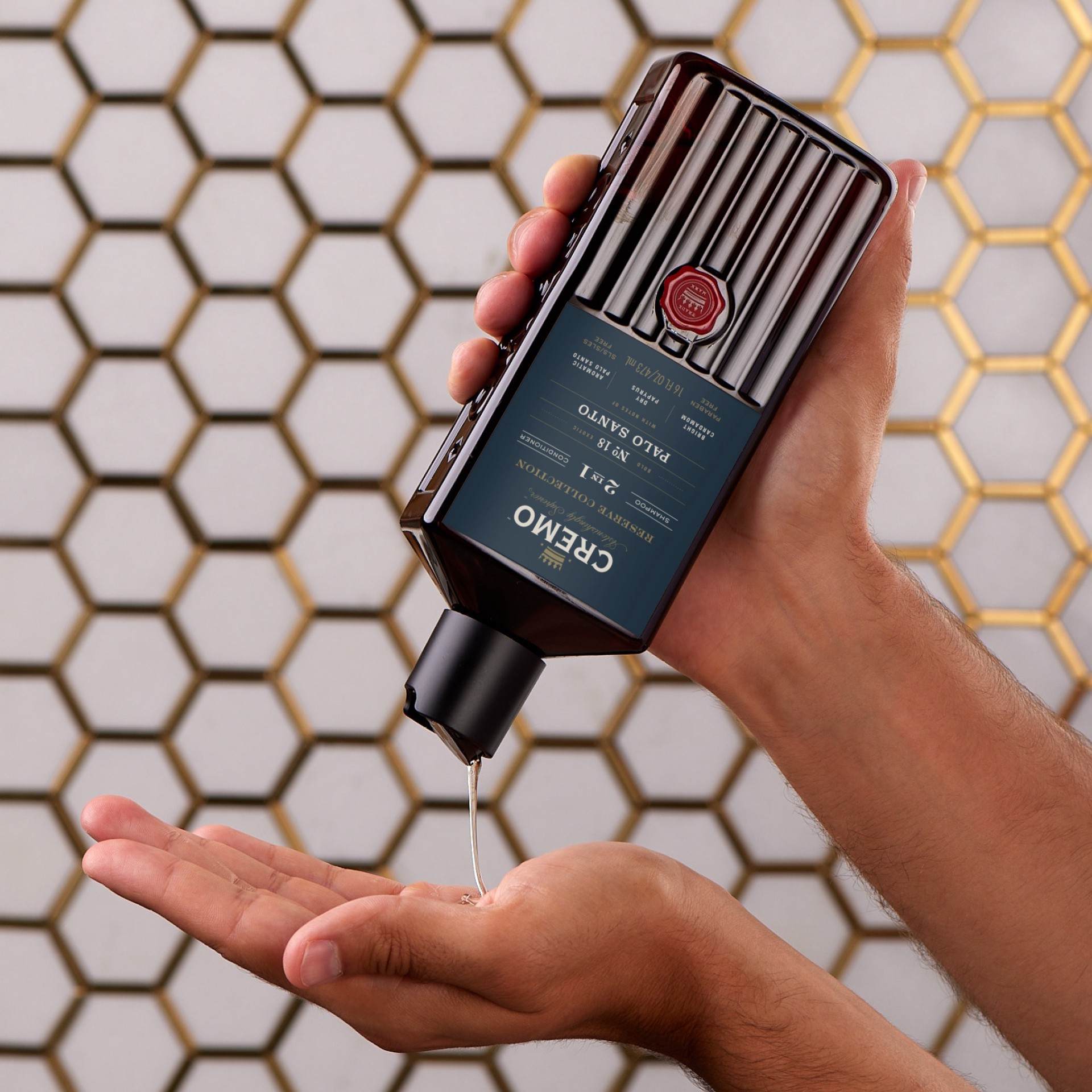 slide 2 of 8, Cremo 2-in-1 Shampoo, Shampoo & Conditioner, Palo Santo, 16oz, 16 fl oz