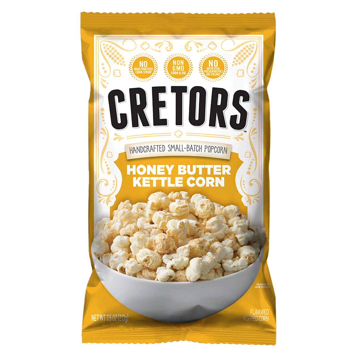 slide 1 of 1, Cretors Honey Butter Kettle Corn Popcorn 7.5 oz, 7.5 oz