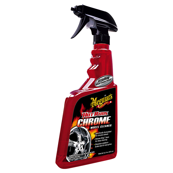 slide 1 of 1, Meguiar's Hot Rims Chrome Wheel Cleaner, 24 oz