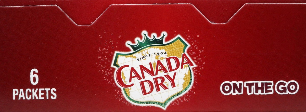 slide 7 of 13, Canada Dry Sugar Free On The Go Cranberry Ginger Ale Drink Mix Packets - 6 ct, 6 ct