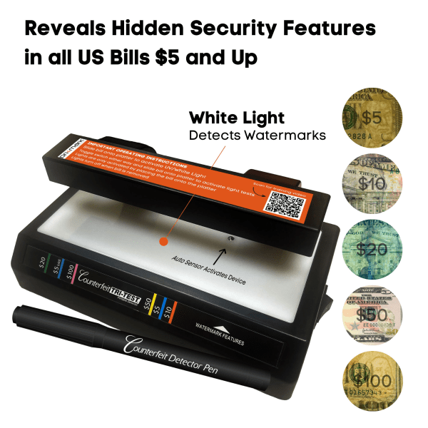 slide 10 of 10, Dri-Mark Tri-Test Ultraviolet Counterfeit Detector, 1 ct