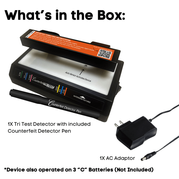 slide 6 of 10, Dri-Mark Tri-Test Ultraviolet Counterfeit Detector, 1 ct
