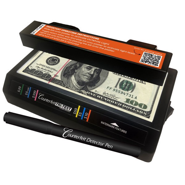 slide 1 of 10, Dri-Mark Tri-Test Ultraviolet Counterfeit Detector, 1 ct
