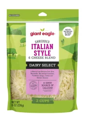 Giant Eagle Shredded Italian 6 Cheese Blend