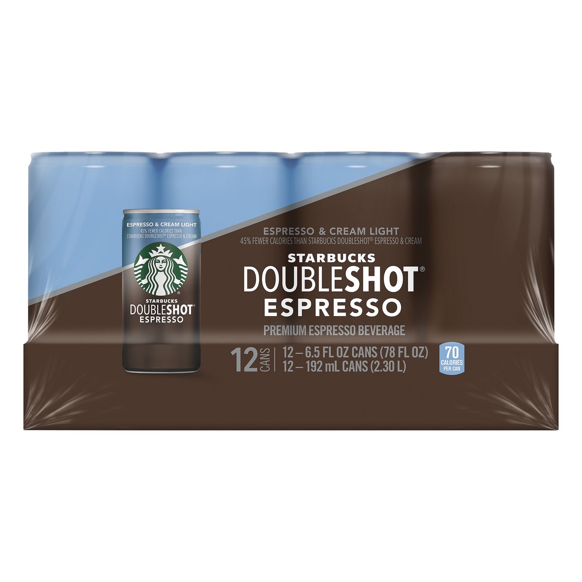 slide 5 of 7, Starbucks DoubleShot Espresso & Cream Light Espresso Beverage 12 ea, 12 ct