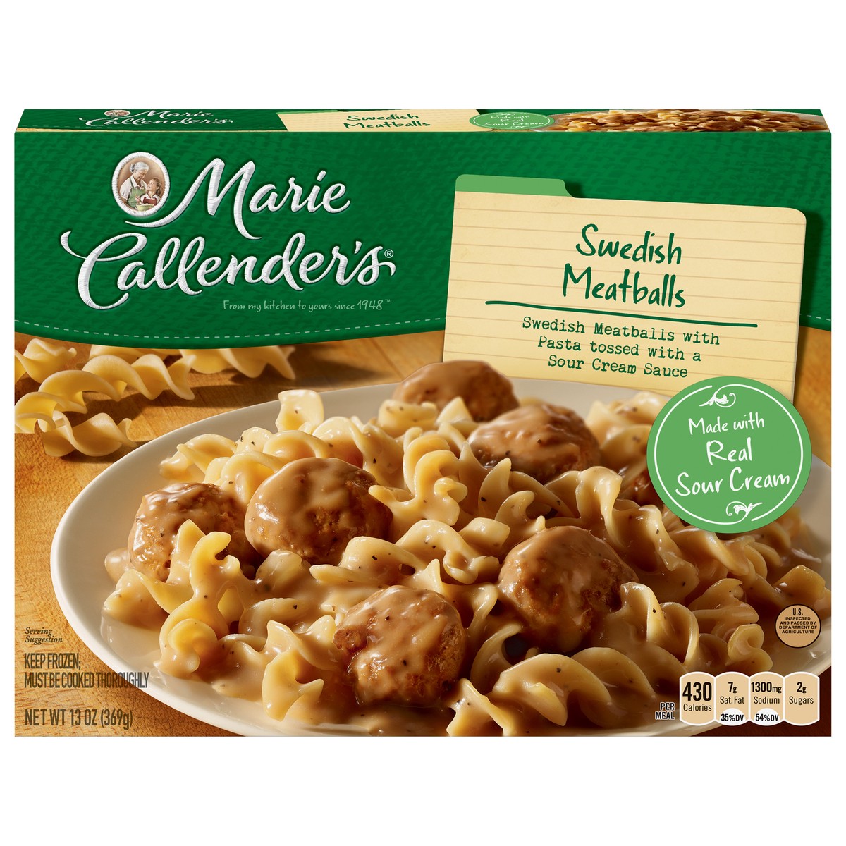 slide 4 of 14, Marie Callender's Swedish Meatballs 13 oz, 13 oz