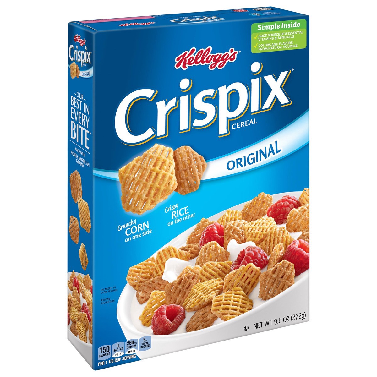 slide 6 of 8, Crispix Kellogg's Crispix Cold Breakfast Cereal Original, 9.6 oz, 9.6 oz