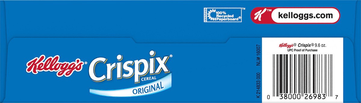 slide 2 of 8, Crispix Kellogg's Crispix Cold Breakfast Cereal Original, 9.6 oz, 9.6 oz