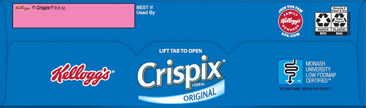 slide 7 of 8, Crispix Kellogg's Crispix Cold Breakfast Cereal Original, 9.6 oz, 9.6 oz