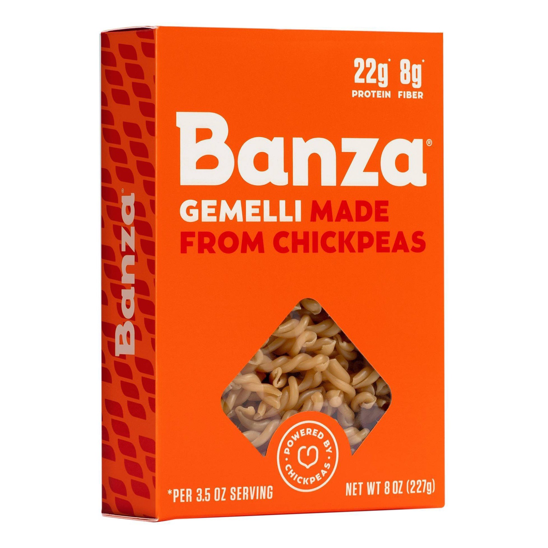 slide 1 of 3, Banza Made From Chickpeas Gemelli 8 Oz, 1 ct