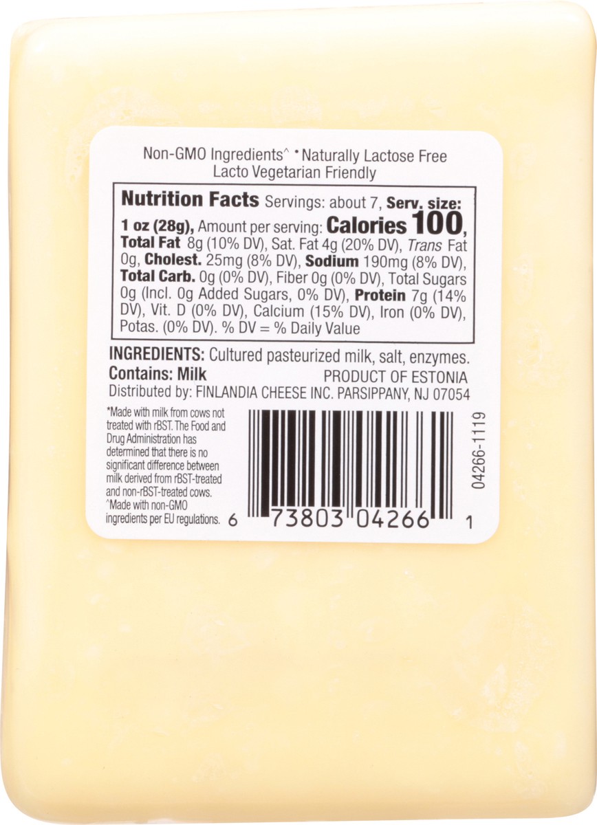 slide 5 of 9, Finlandia Cheddar Gruyere Chunk, 7 oz