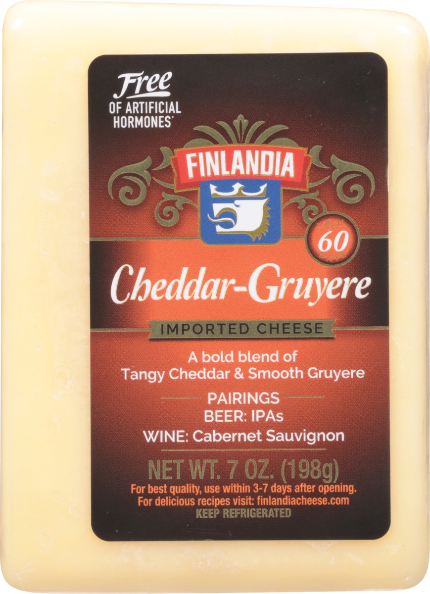 slide 7 of 9, Finlandia Cheddar Gruyere Chunk, 7 oz