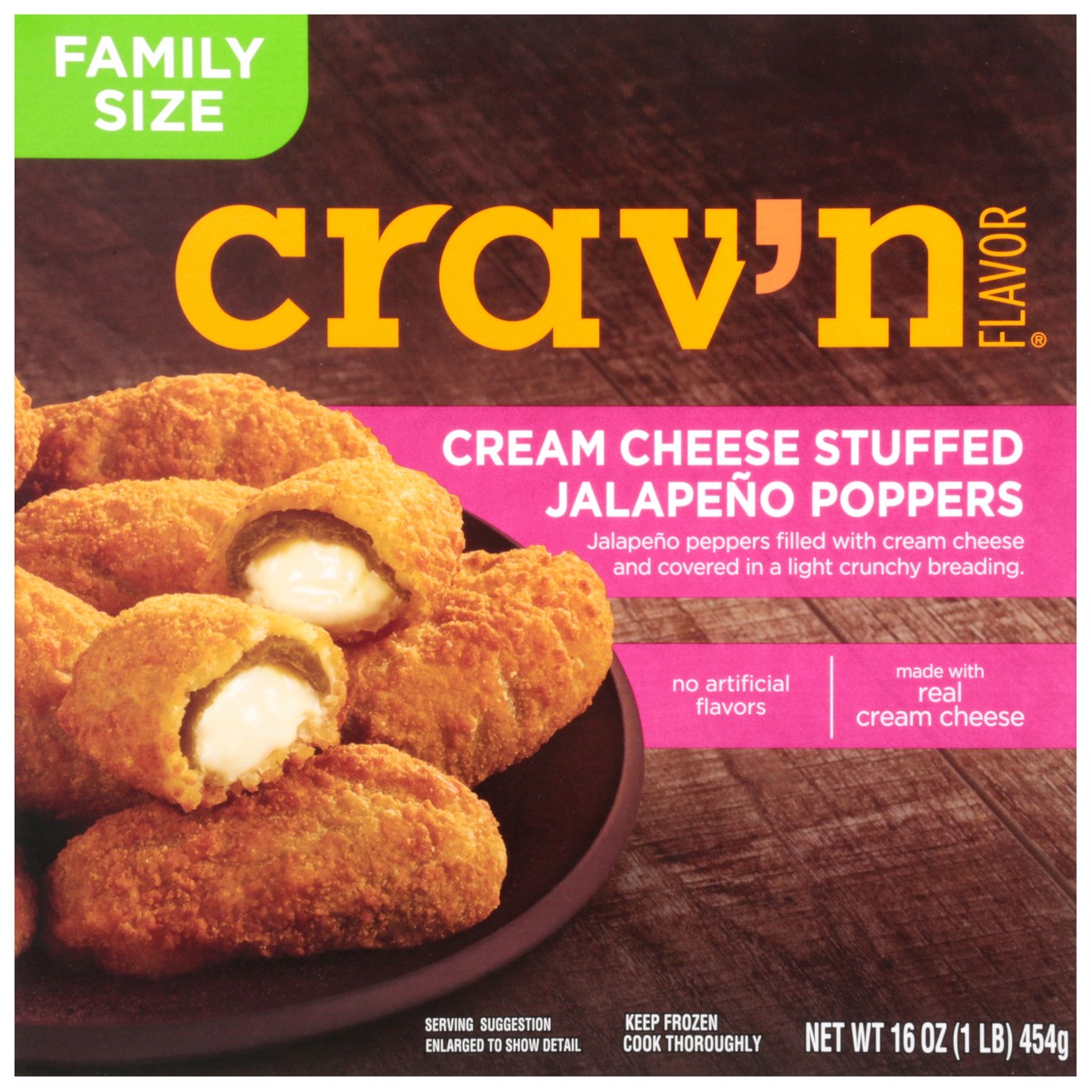 slide 12 of 16, Crav'n Flavor Cream Cheese Jalapeno Poppers, 16 oz