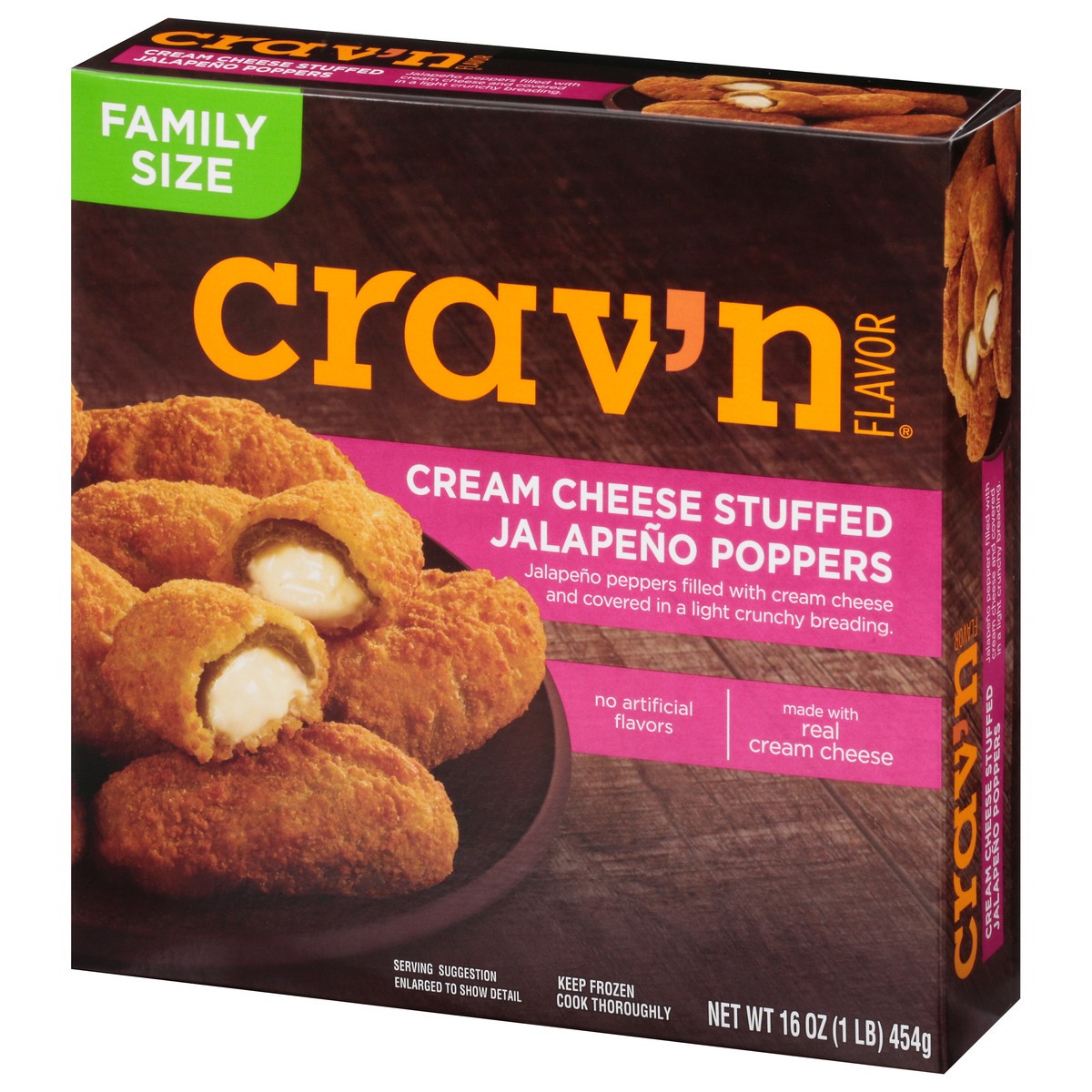 slide 4 of 16, Crav'n Flavor Cream Cheese Jalapeno Poppers, 16 oz
