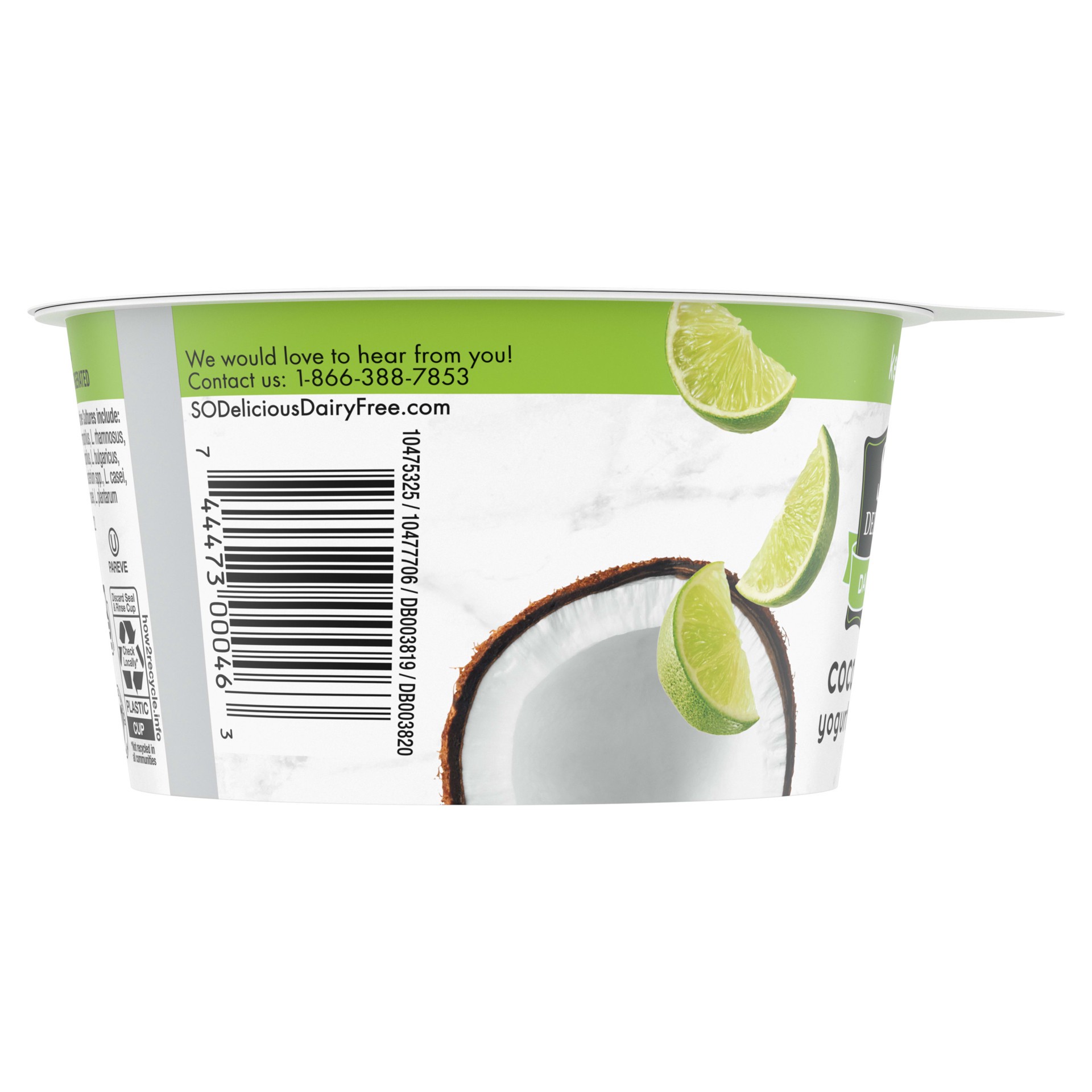 slide 4 of 5, So Delicious Dairy Free Key Lime Coconut Milk Yogurt - 5.3oz Cup, 5.3 oz