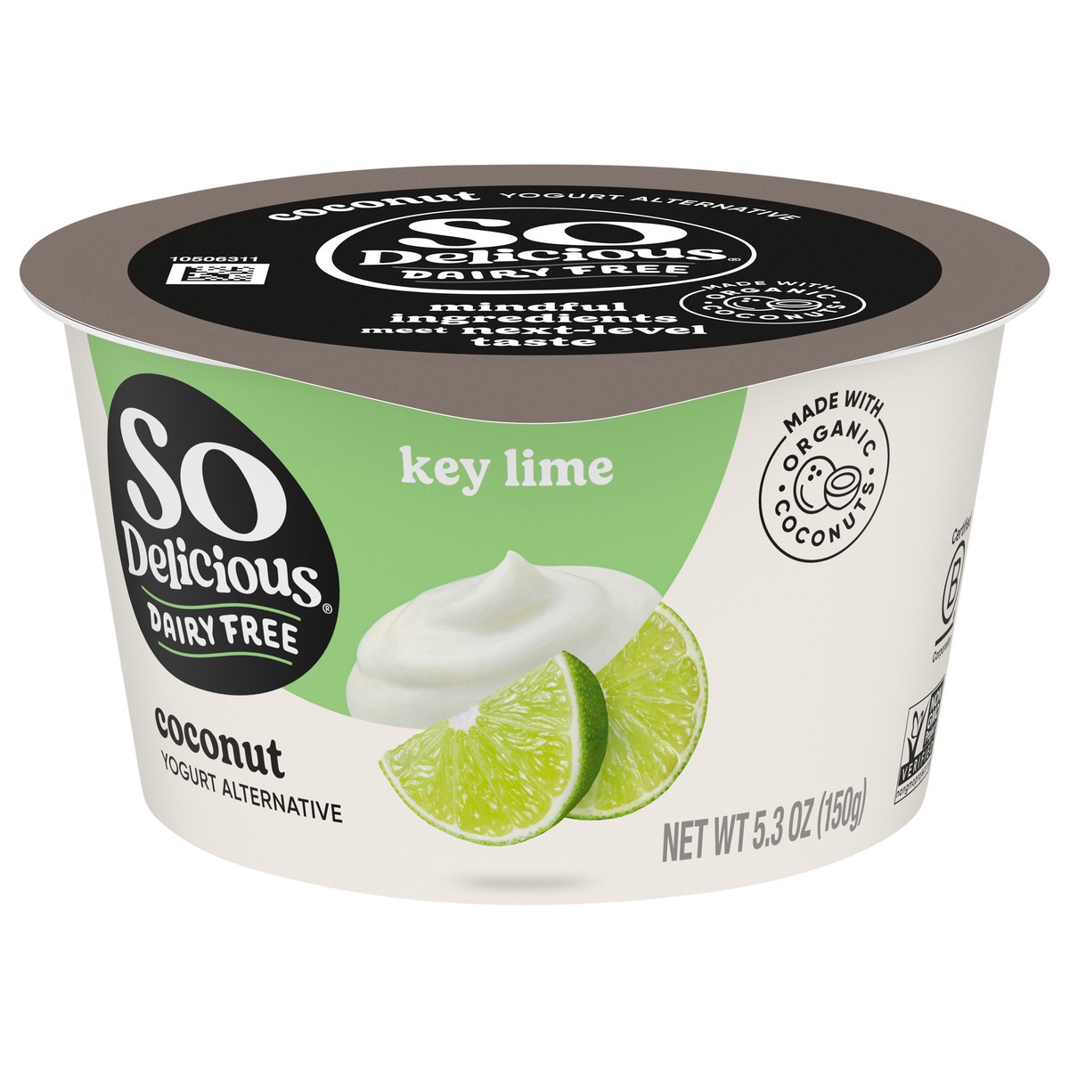 slide 1 of 5, So Delicious Coconut Milk Yogurt Alternative, Key Lime, Vegan, Gluten Free, 5.3 oz Container, 5.3 oz