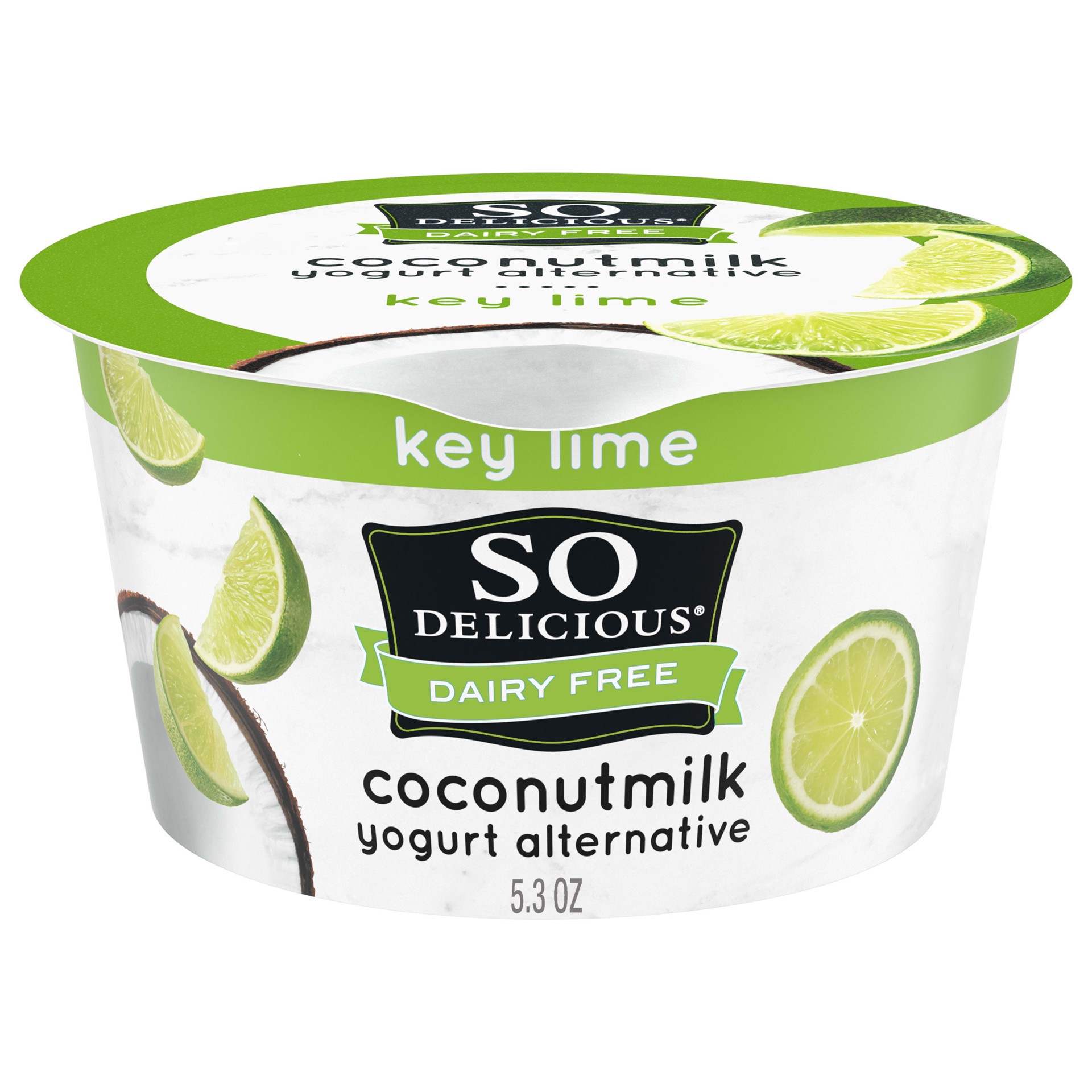 slide 1 of 5, So Delicious Dairy Free Key Lime Coconut Milk Yogurt - 5.3oz Cup, 5.3 oz