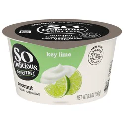 So Delicious Coconut Milk Yogurt Alternative, Key Lime, Vegan, Gluten Free, 5.3 oz Container
