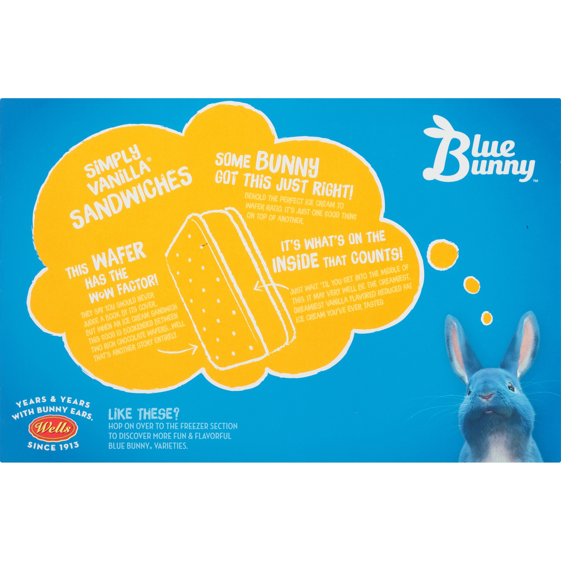 slide 7 of 8, Blue Bunny Vanilla Ice Cream Sandwich, 8 ct