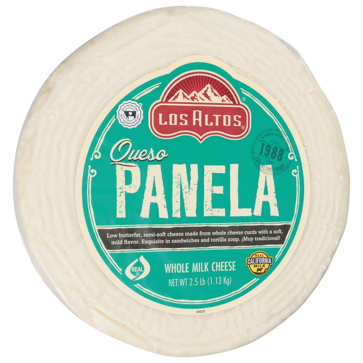 slide 2 of 4, Los Altos Panela Whole Milk Cheese, 2.5 lb