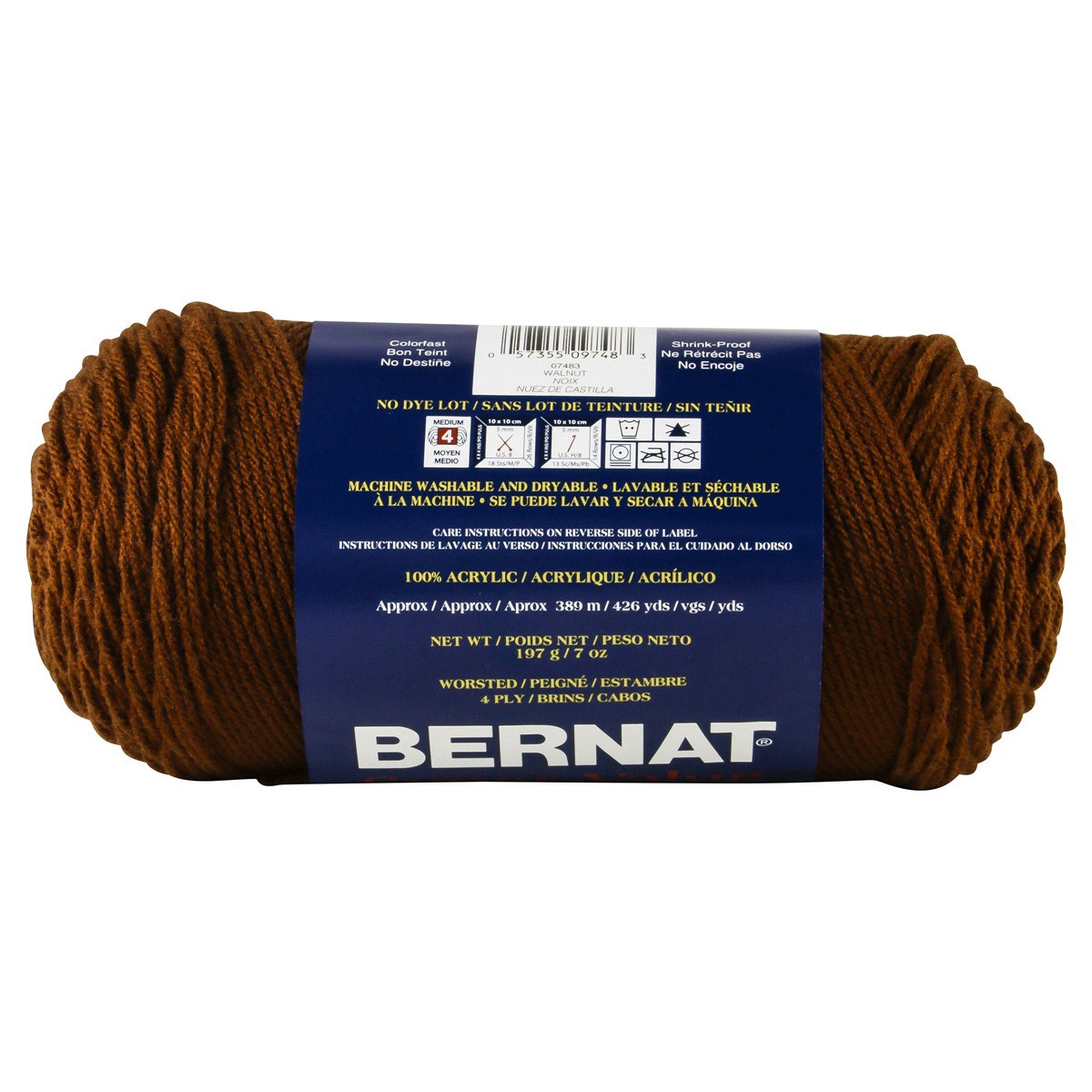 slide 2 of 3, Bernat Super Value Yarn - Walnut, 1 ct