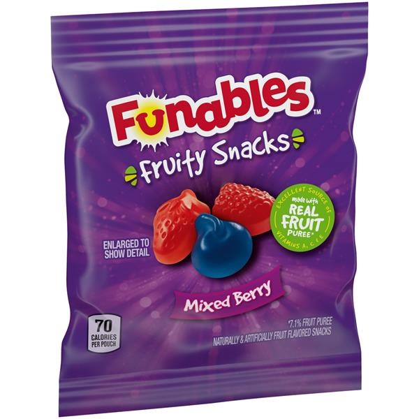 slide 1 of 1, Funables Mixed Berry Fruity Snacks, 17 oz