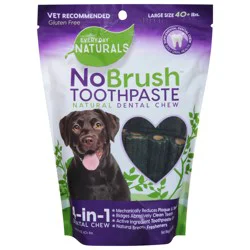 Every Day Naturals No Brush Toothpaste Natural Dental Chew - Large Size (40+ lbs) - 14 oz