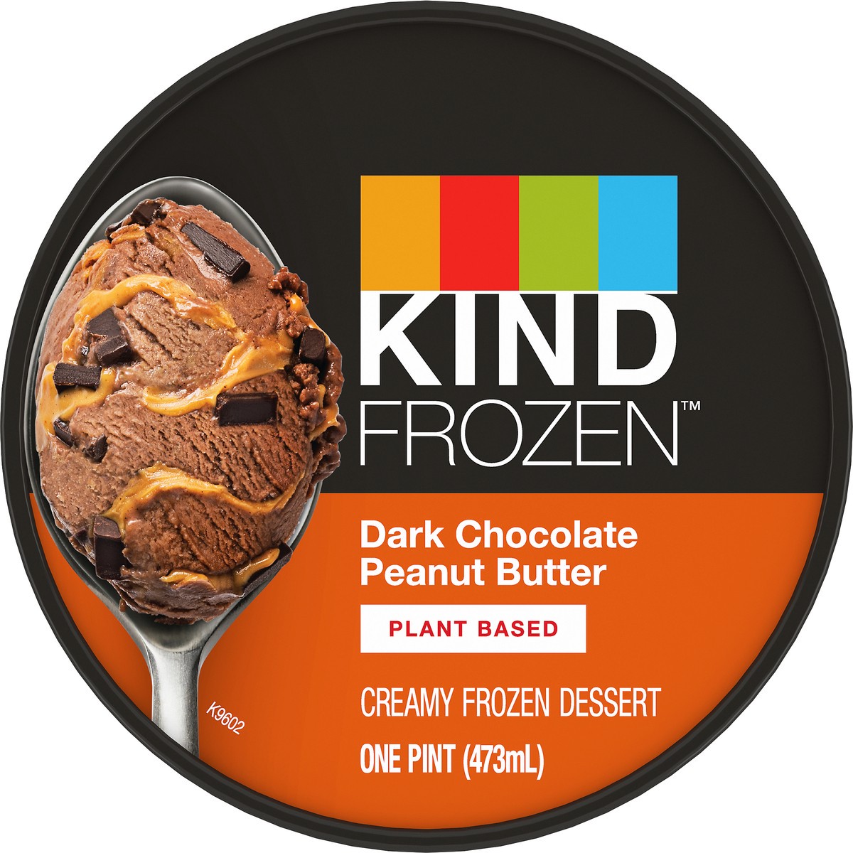 slide 9 of 9, KIND FROZEN Plant Based Dark Chocolate Peanut Butter Frozen Dessert 1 pt, 1 pint