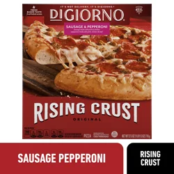 DiGiorno Frozen Pizza, Rising Crust Sausage & Pepperoni Pizza, 27.3oz (Frozen)