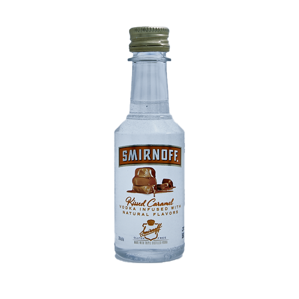 slide 1 of 1, Smirnoff Kissed Caramel Vodka, 50 ml