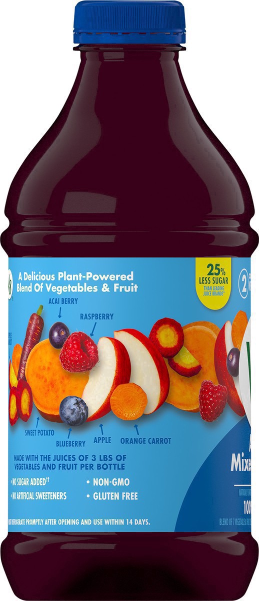 slide 6 of 47, V8 Acai Mixed Berry 100% Fruit and Vegetable Juice, 46 fl oz Bottle, 46 fl oz