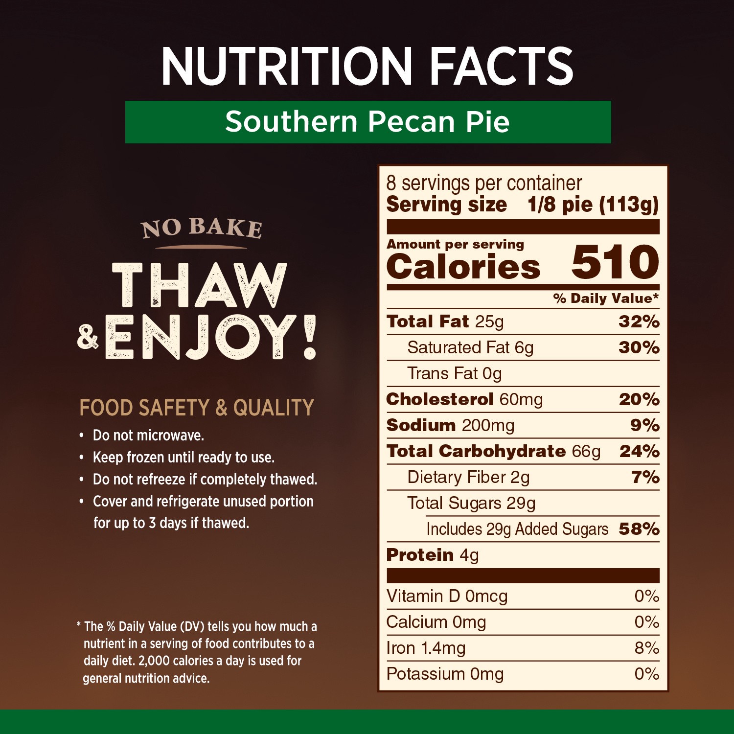 slide 5 of 5, Marie Callender's Frozen Southern Pecan Pie - 32oz, 32 oz
