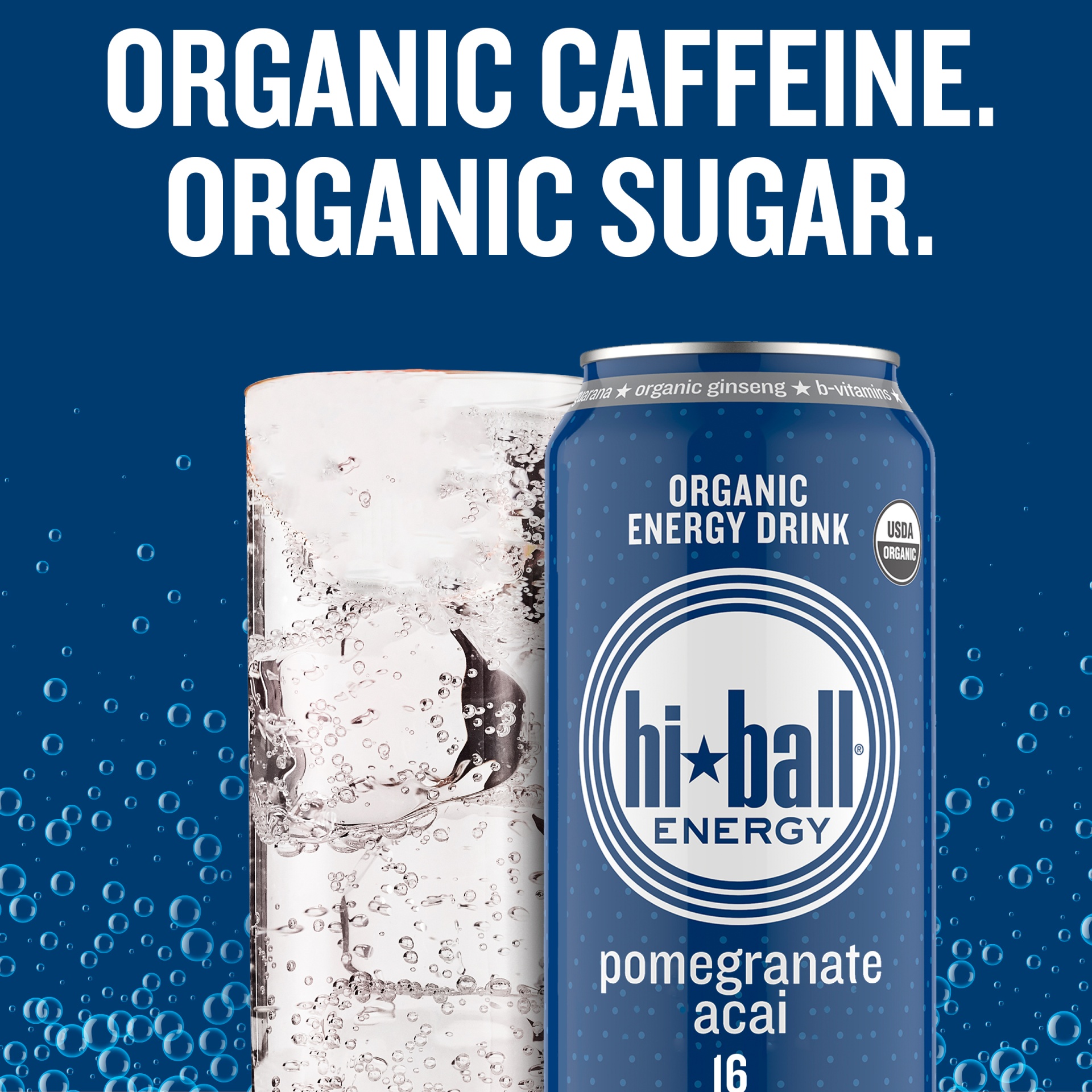 slide 2 of 2, Hiball Energy Certified Organic Energy Drink, Pomegranate Acai, 16 fl oz