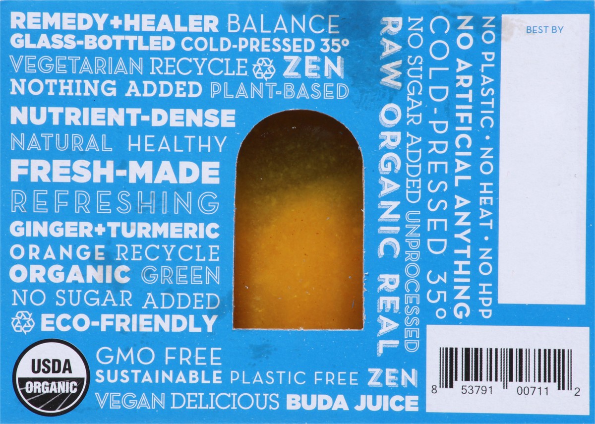 Buda Juice Fresh Zen Ginger And Tumeric 2 Oz Shot 6 Ct | Shipt