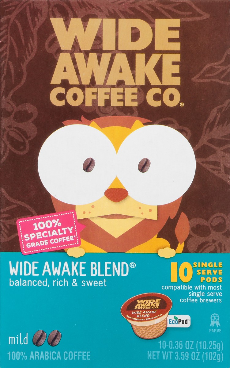 slide 8 of 15, Wide Awake Coffee Co. Single Serve Pods Mild Wide Awake Blend Coffee - 10 ct, 10 ct