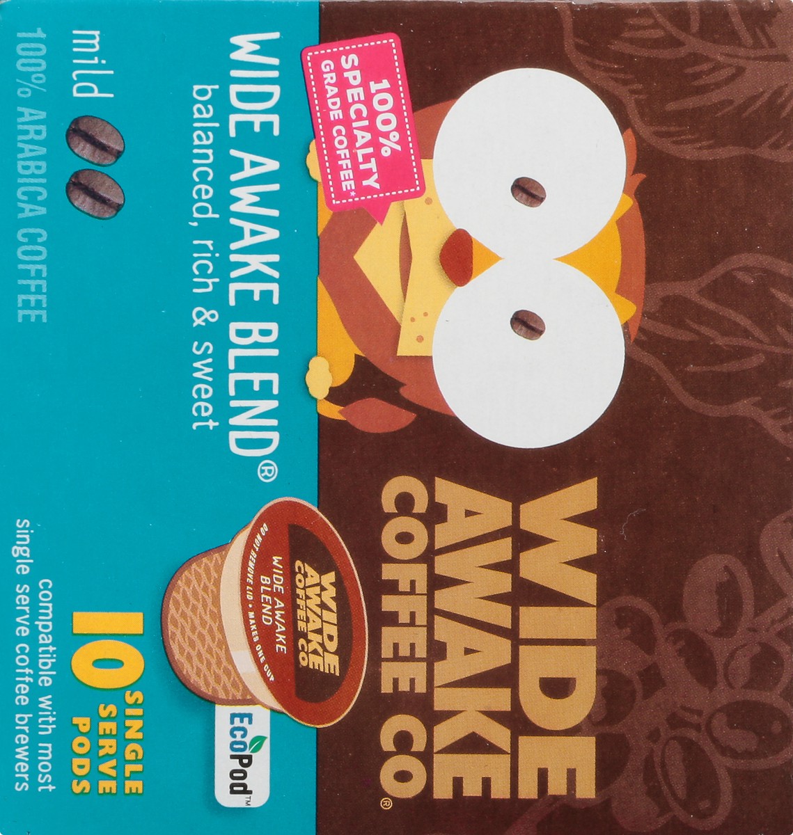 slide 11 of 15, Wide Awake Coffee Co. Single Serve Pods Mild Wide Awake Blend Coffee - 10 ct, 10 ct