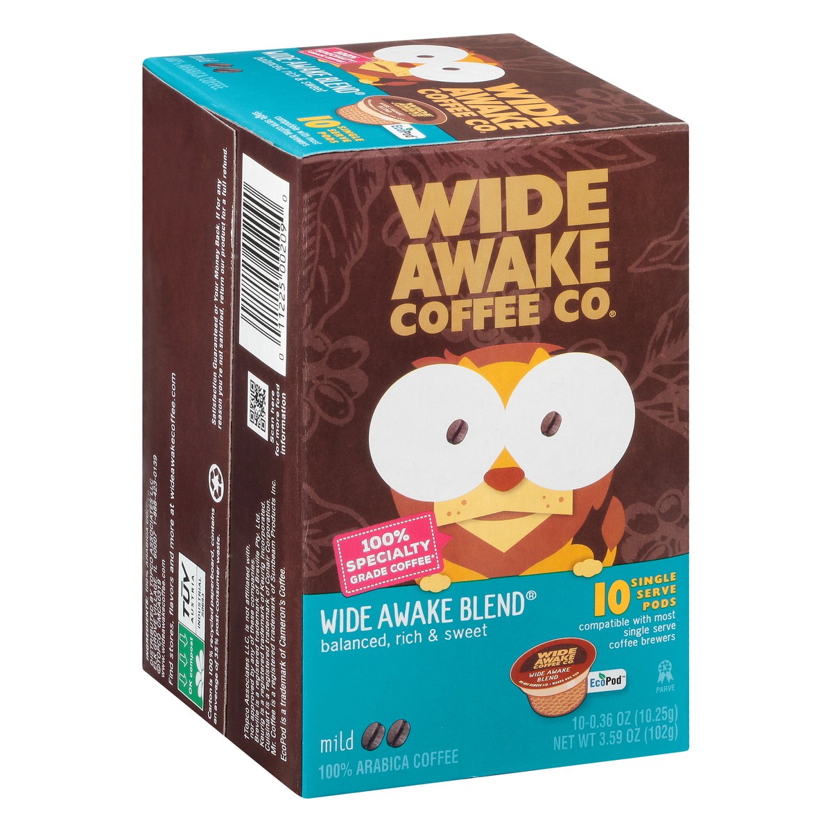 slide 7 of 15, Wide Awake Coffee Co. Single Serve Pods Mild Wide Awake Blend Coffee - 10 ct, 10 ct