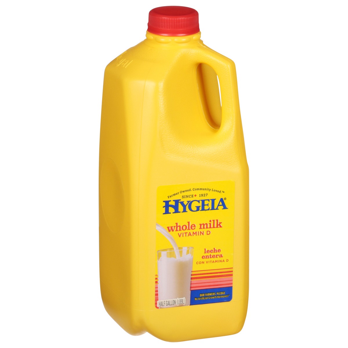 slide 3 of 9, Hygeia Whole Milk 0.5 gal, 1/2 gal