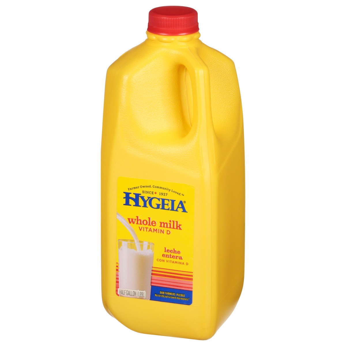 slide 7 of 9, Hygeia Whole Milk 0.5 gal, 1/2 gal