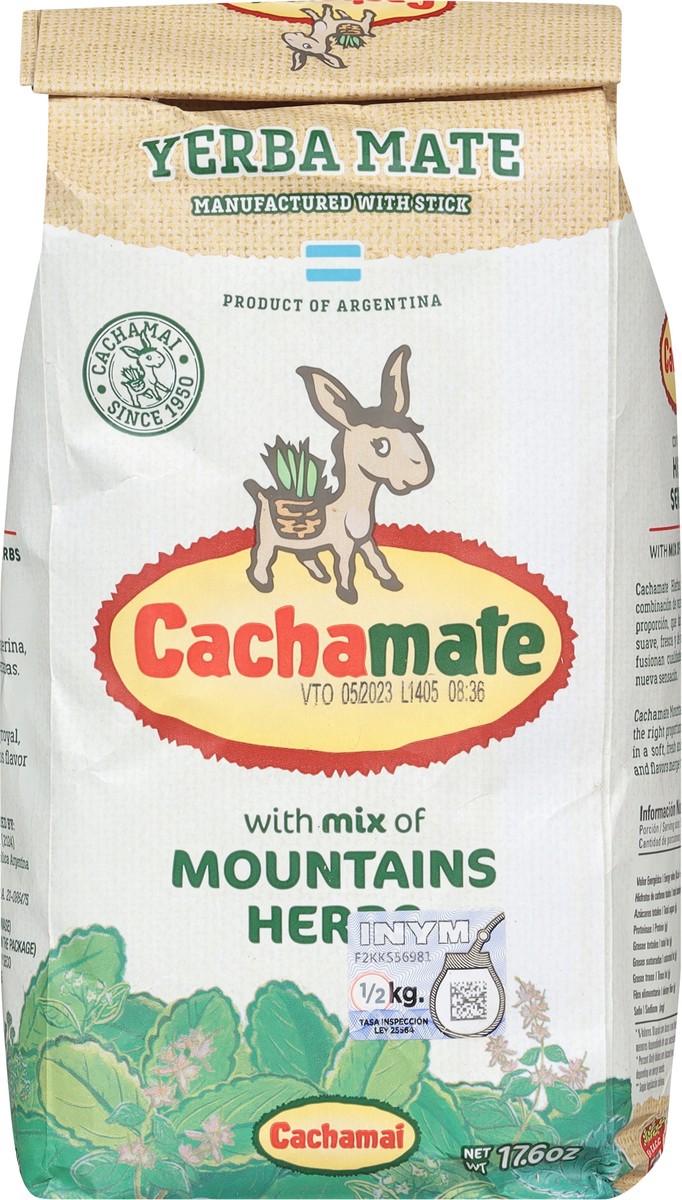 slide 13 of 13, Cachamate Yerba Mate with Mix of Mountains Herbs- 17.6 oz, 17.6 oz