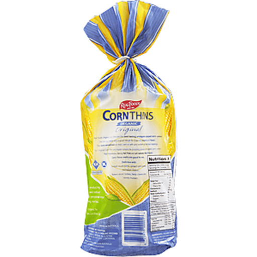 slide 8 of 8, Del Real Foods Corn Thins, 5.3 oz