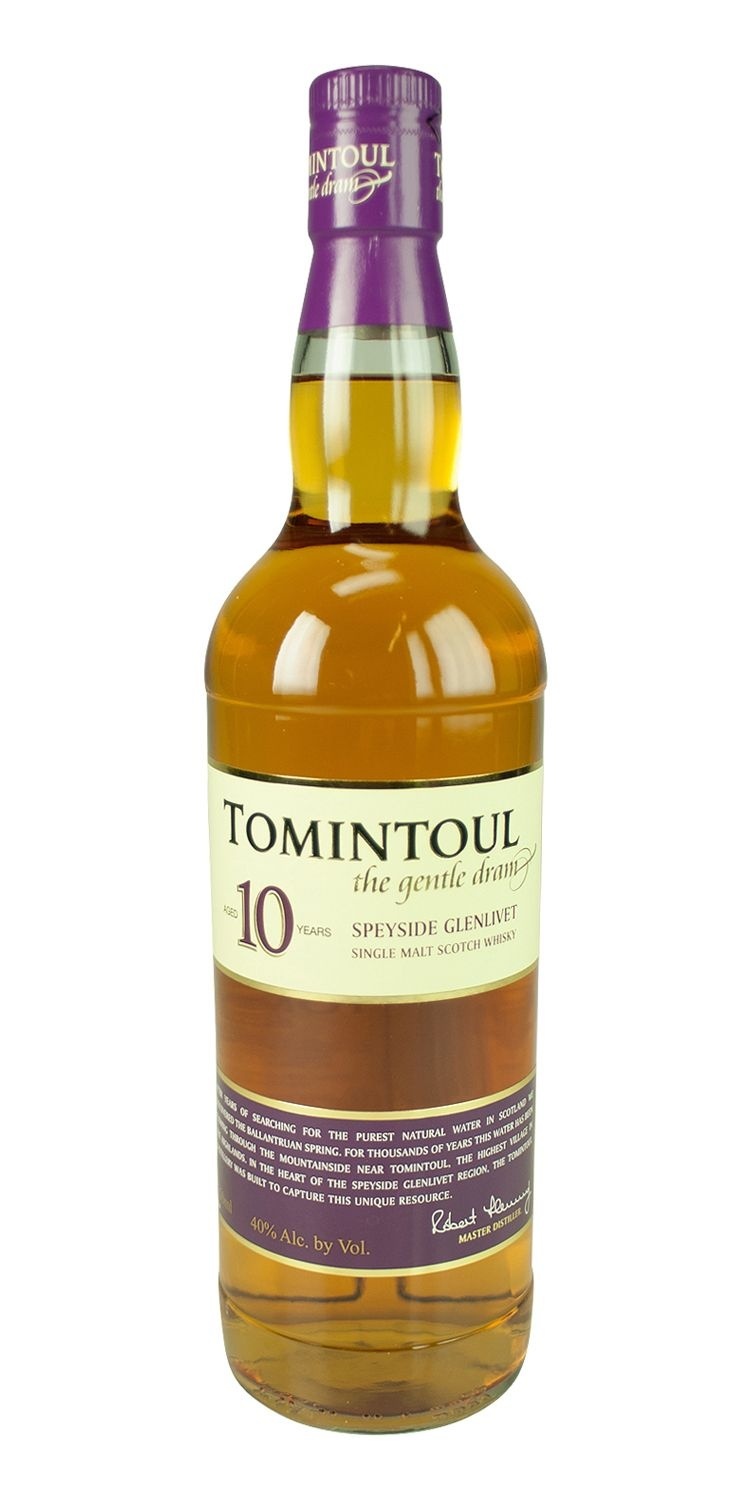 slide 1 of 1, Tomintoul Single Malt Scotch Whisky 10 Year, 750 ml