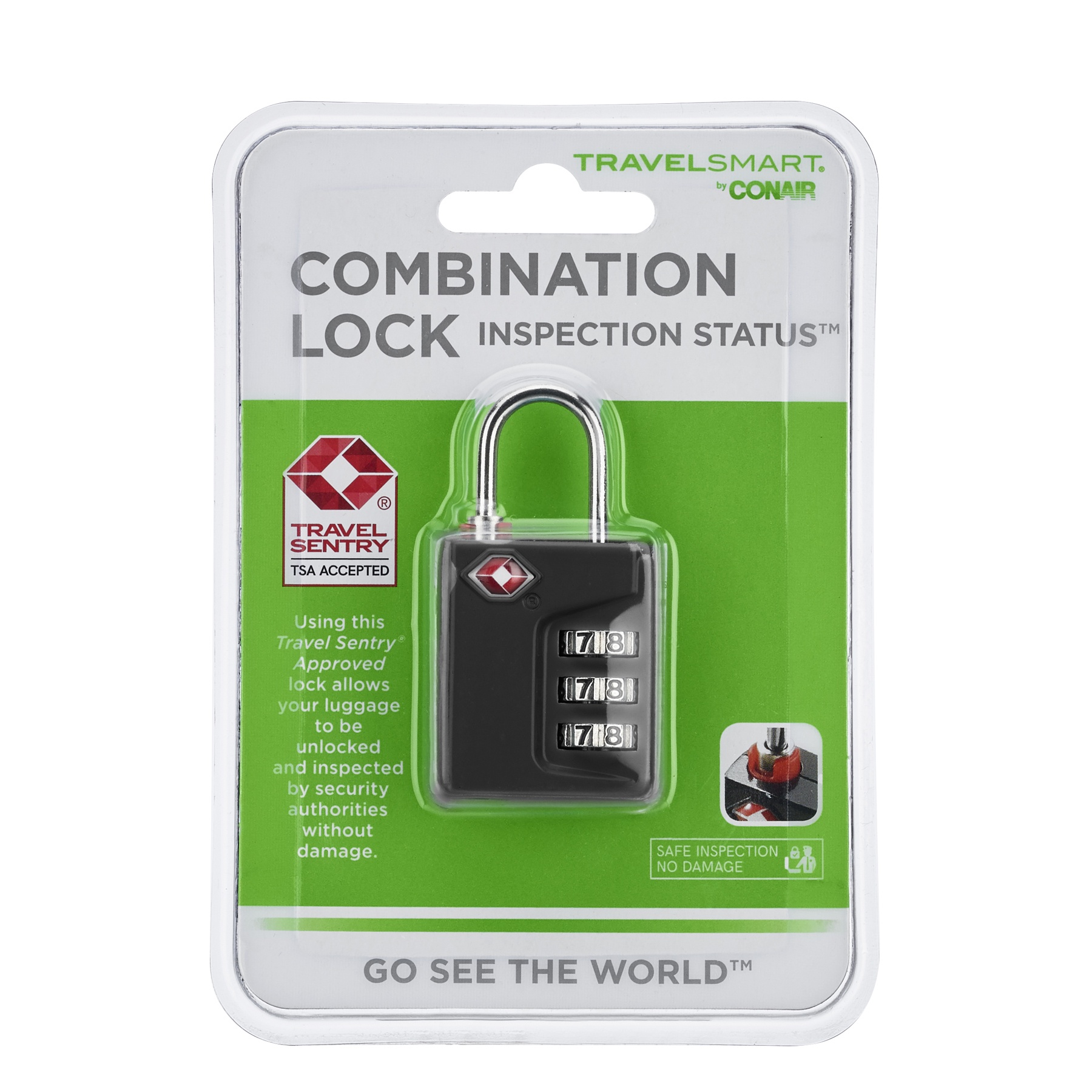 travel smart luggage lock conair