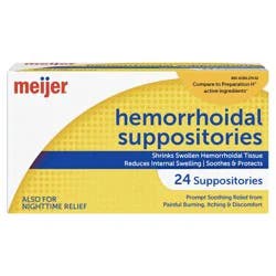 Meijer Hemorrhoidal Suppositories